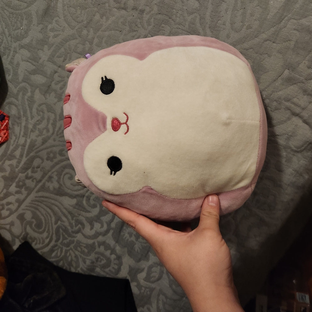 Squishmallows Pink and Cream Stuffed Animal